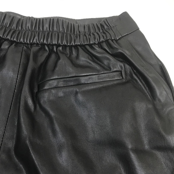 Zara high waist pleated faux leather shorts XS - Picture 6 of 8